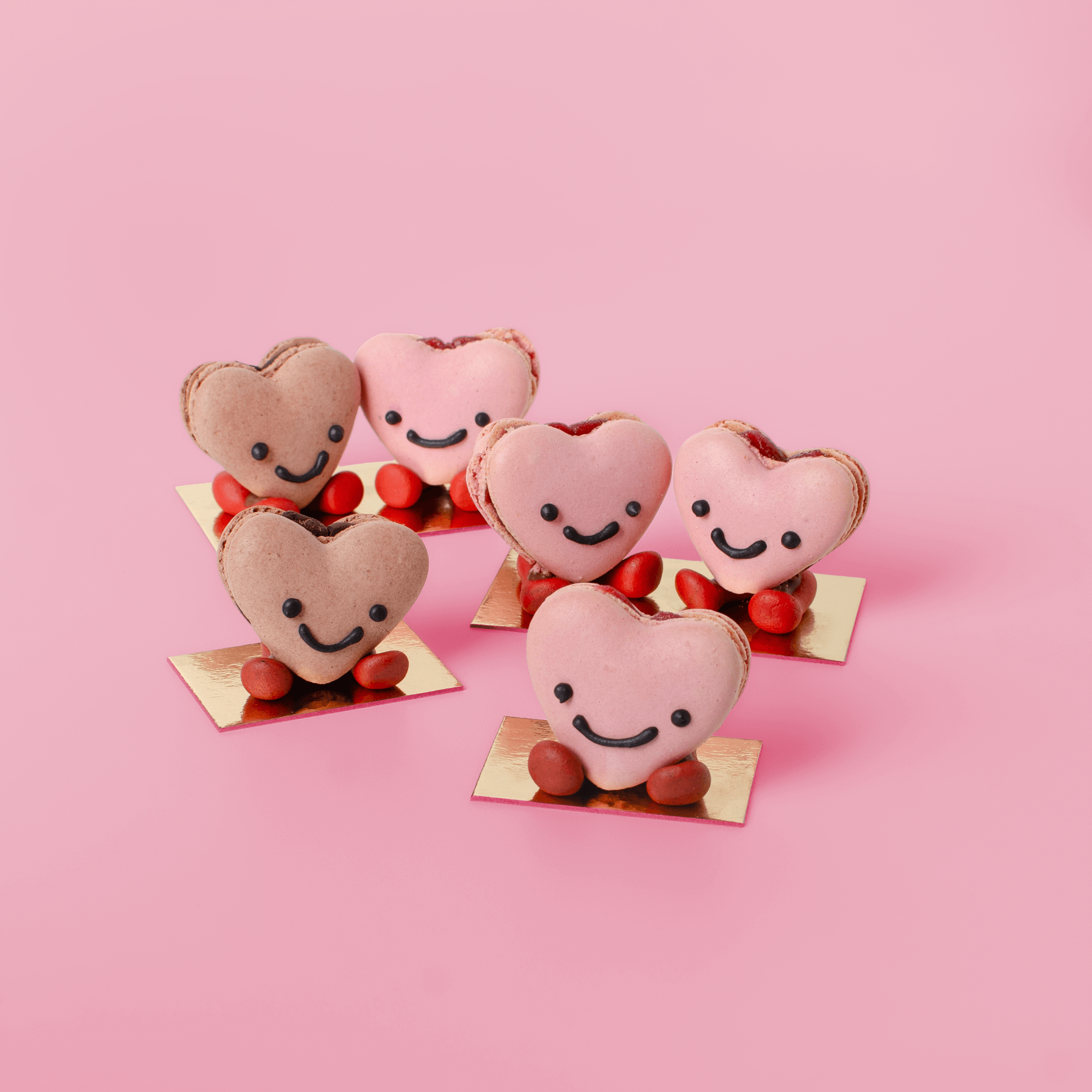 Herz Paar Macaron