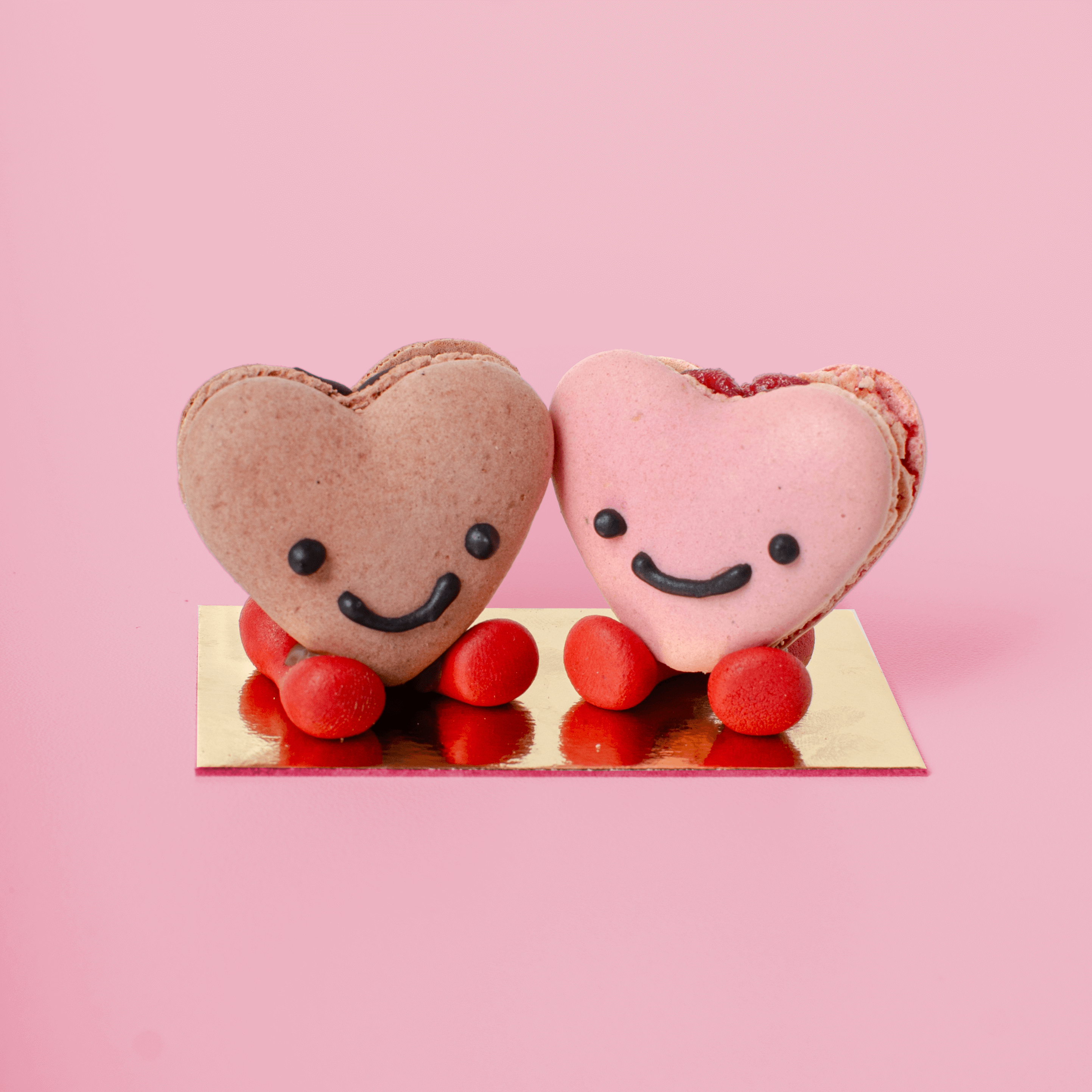 Herz Paar Macaron