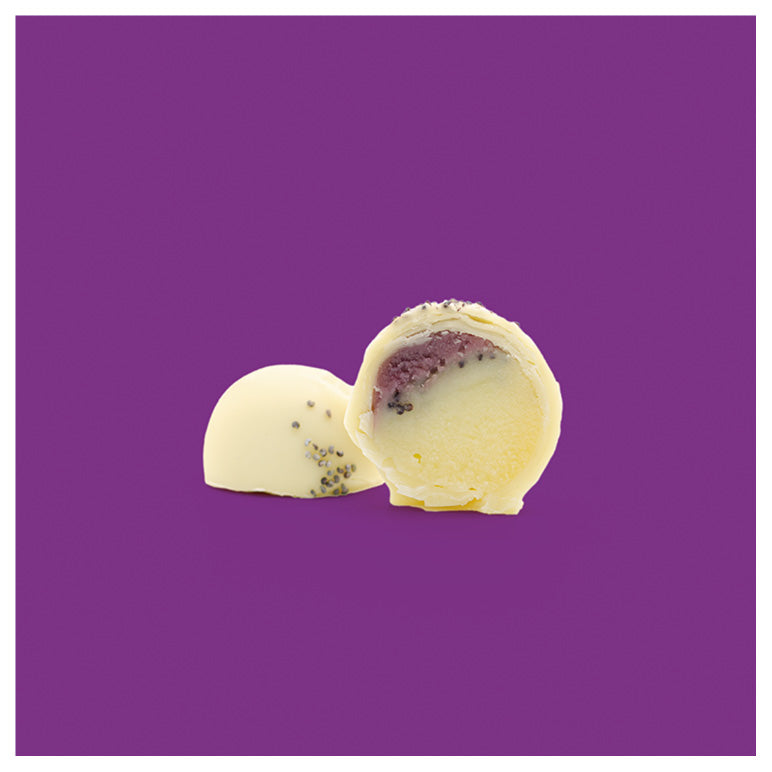 Zwetschge-Mohn Praline