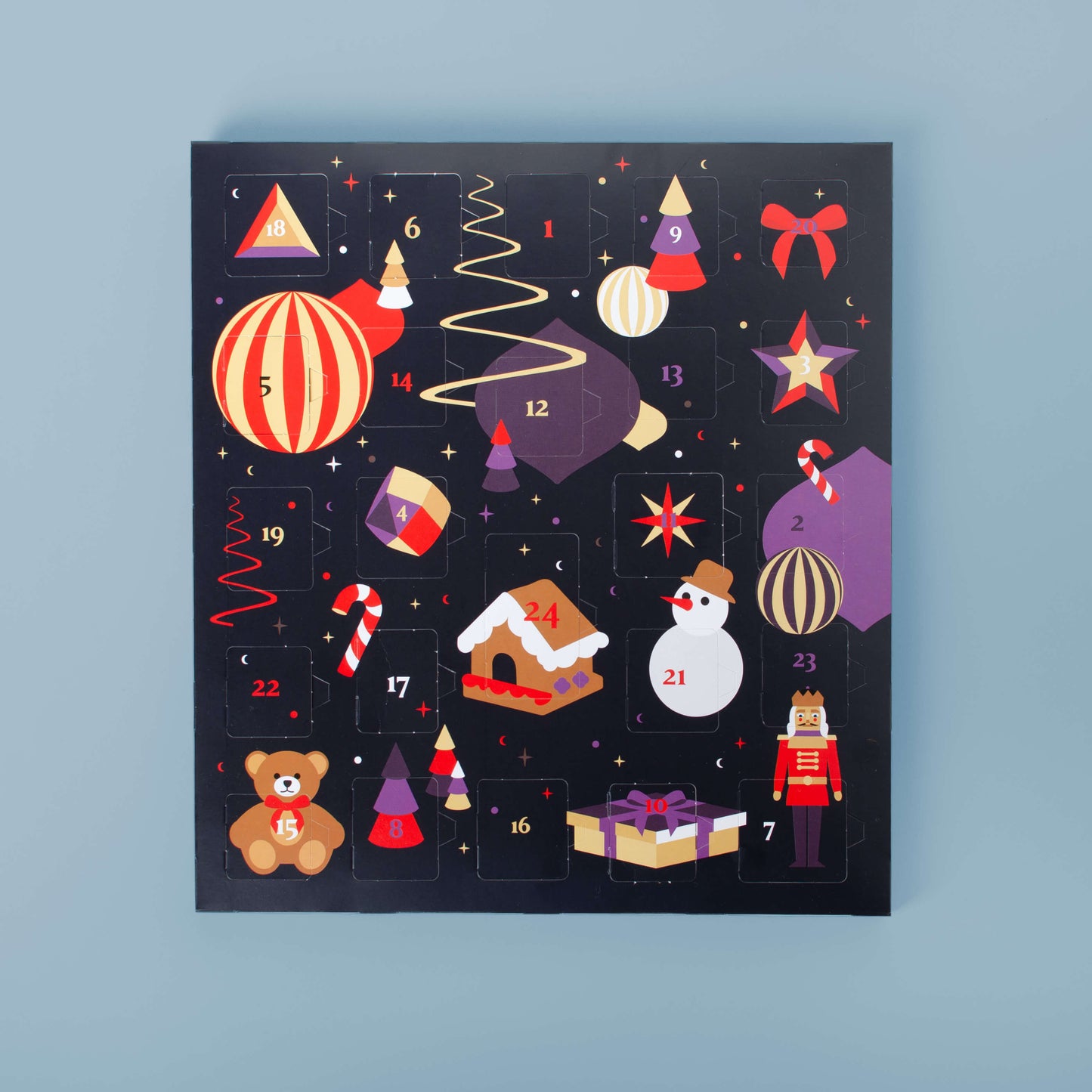 Schokoladen-Adventskalender Winterfiguren