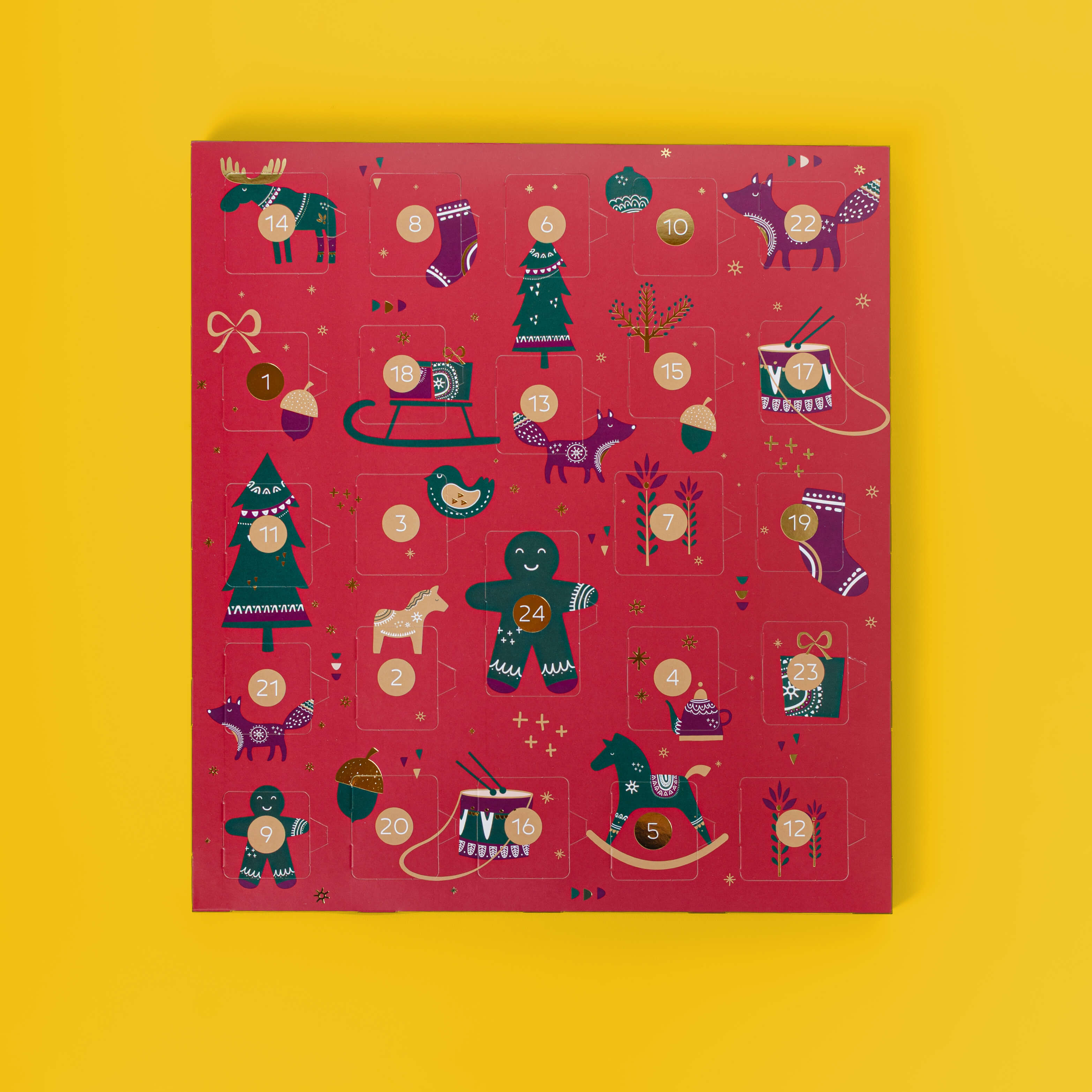 Schokoladen-Adventskalender Winterfreude