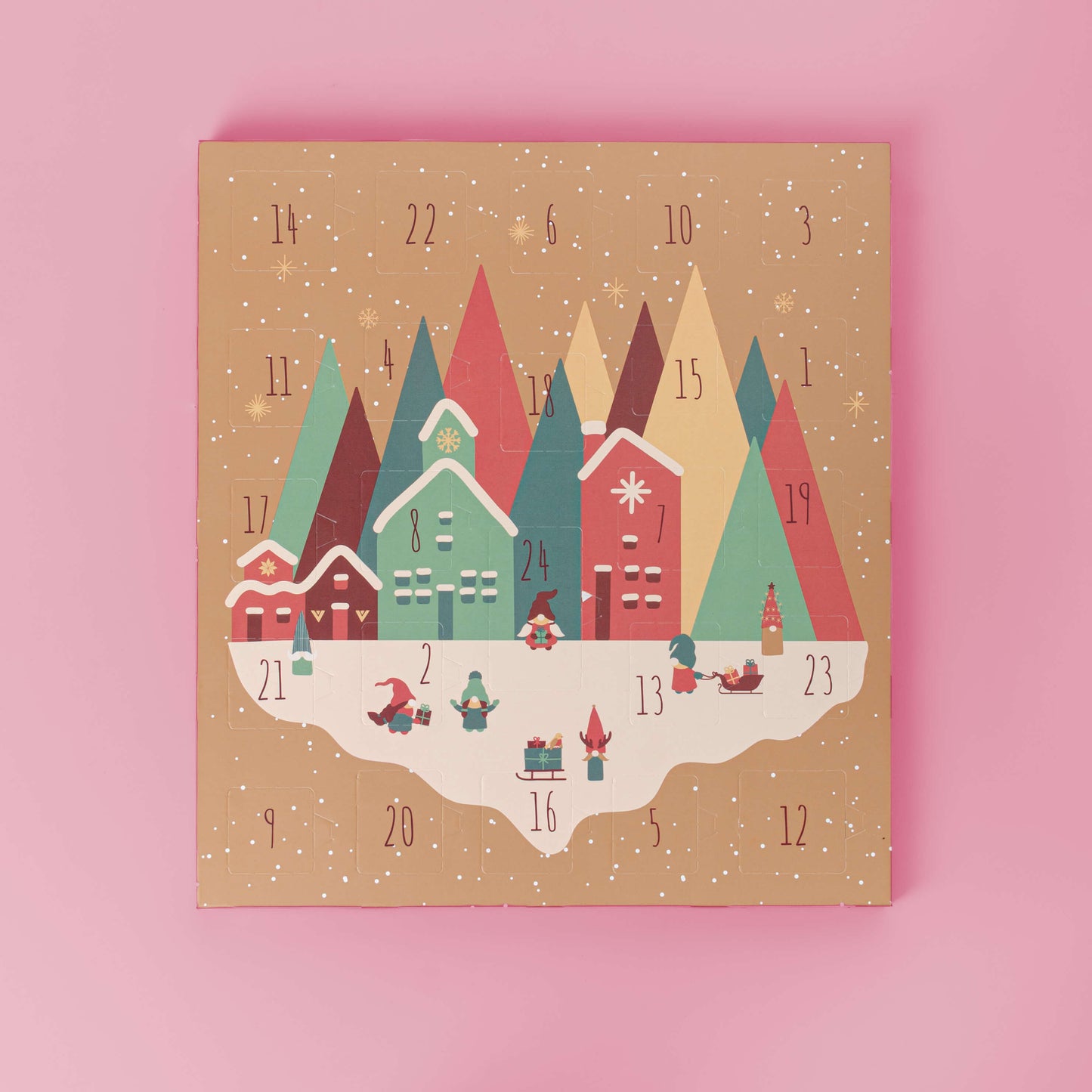 Schokoladen-Adventskalender Weihnachtsdorf