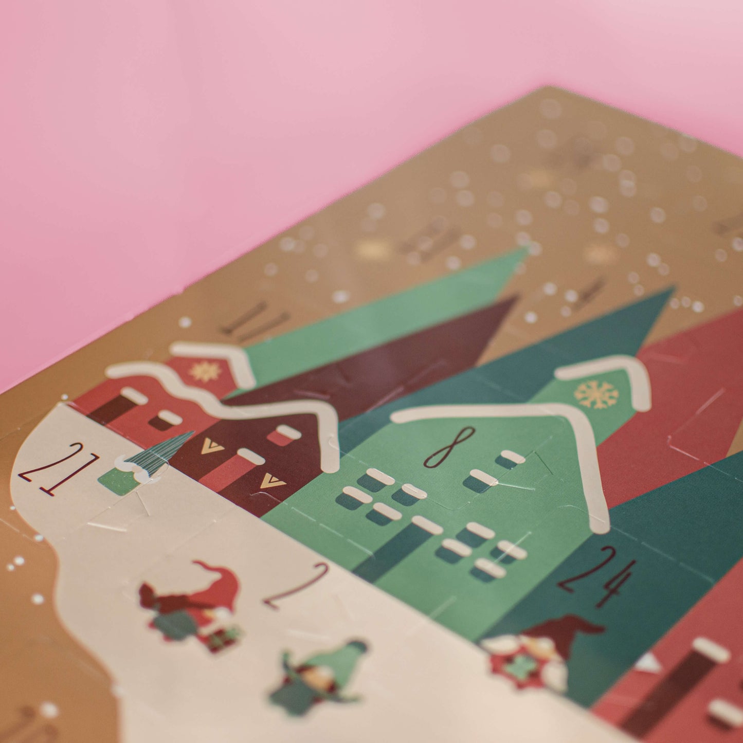 Schokoladen-Adventskalender Weihnachtsdorf