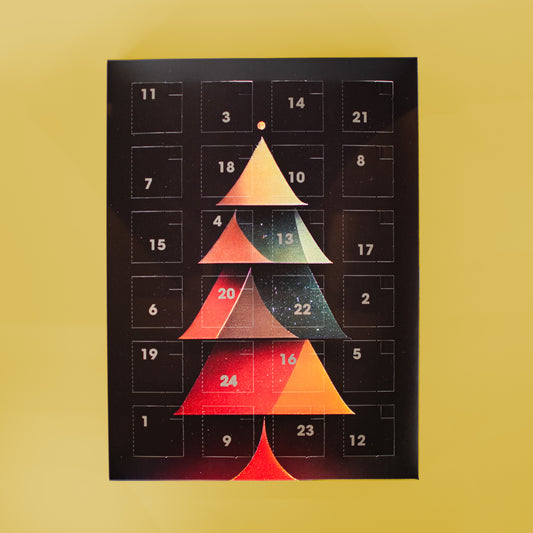 Schokoladenfiguren-Adventskalender Tannenbaum-Motiv