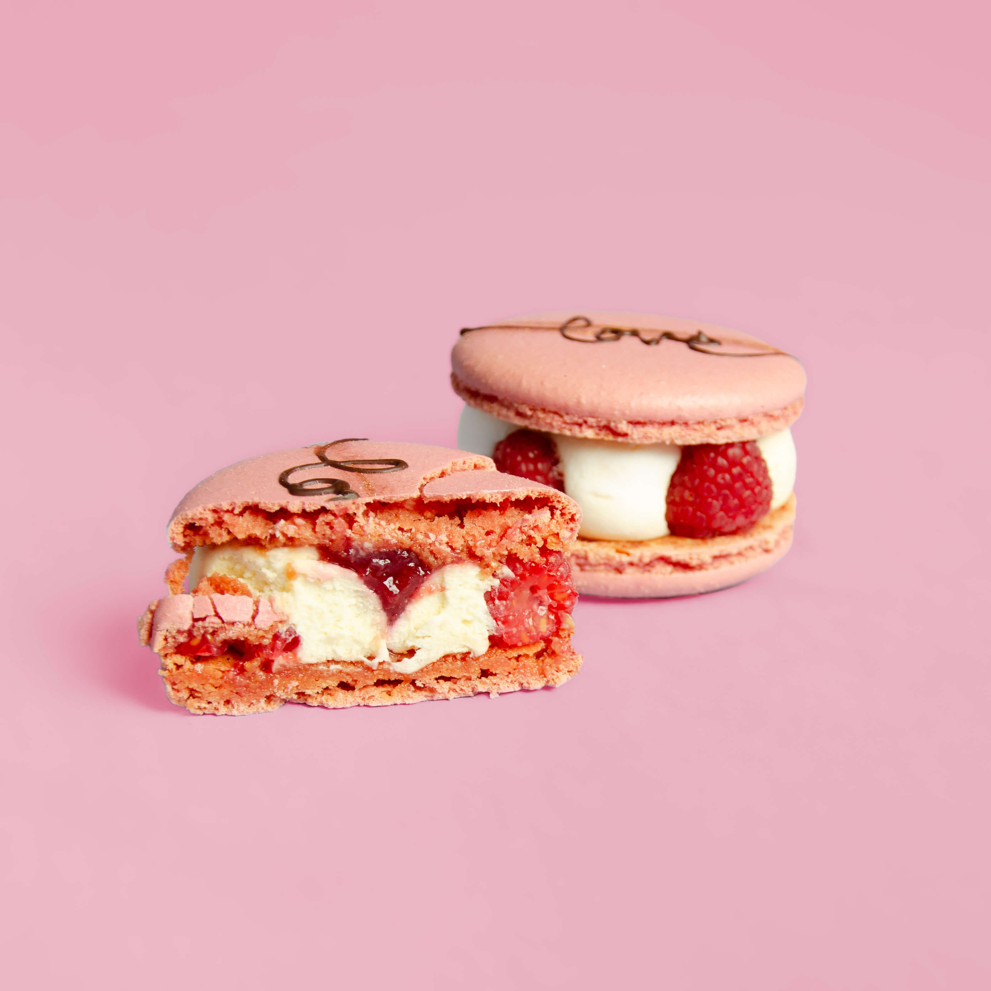 Himbeer Macaron Törtchen