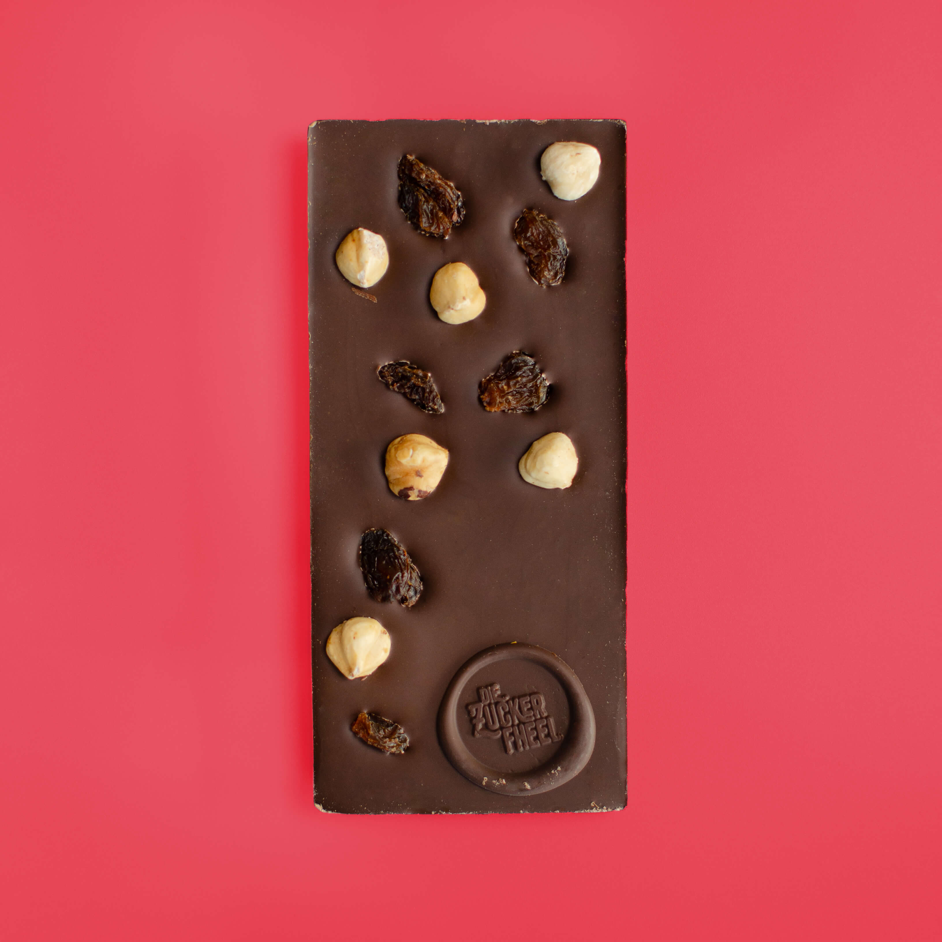 Dunkle Schokolade Traube-Nuss