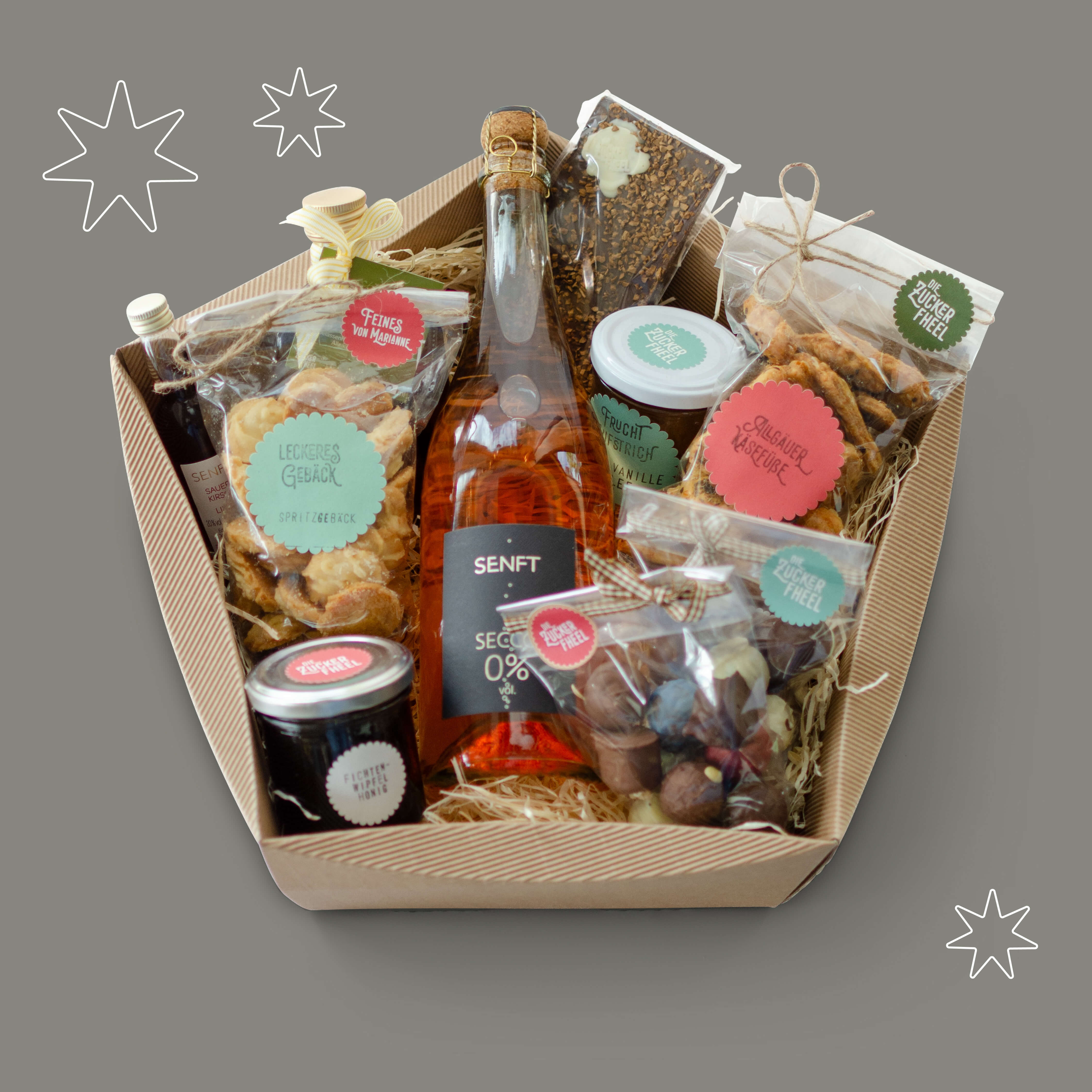 Großer Geschenkekorb - Weihnachtsedition