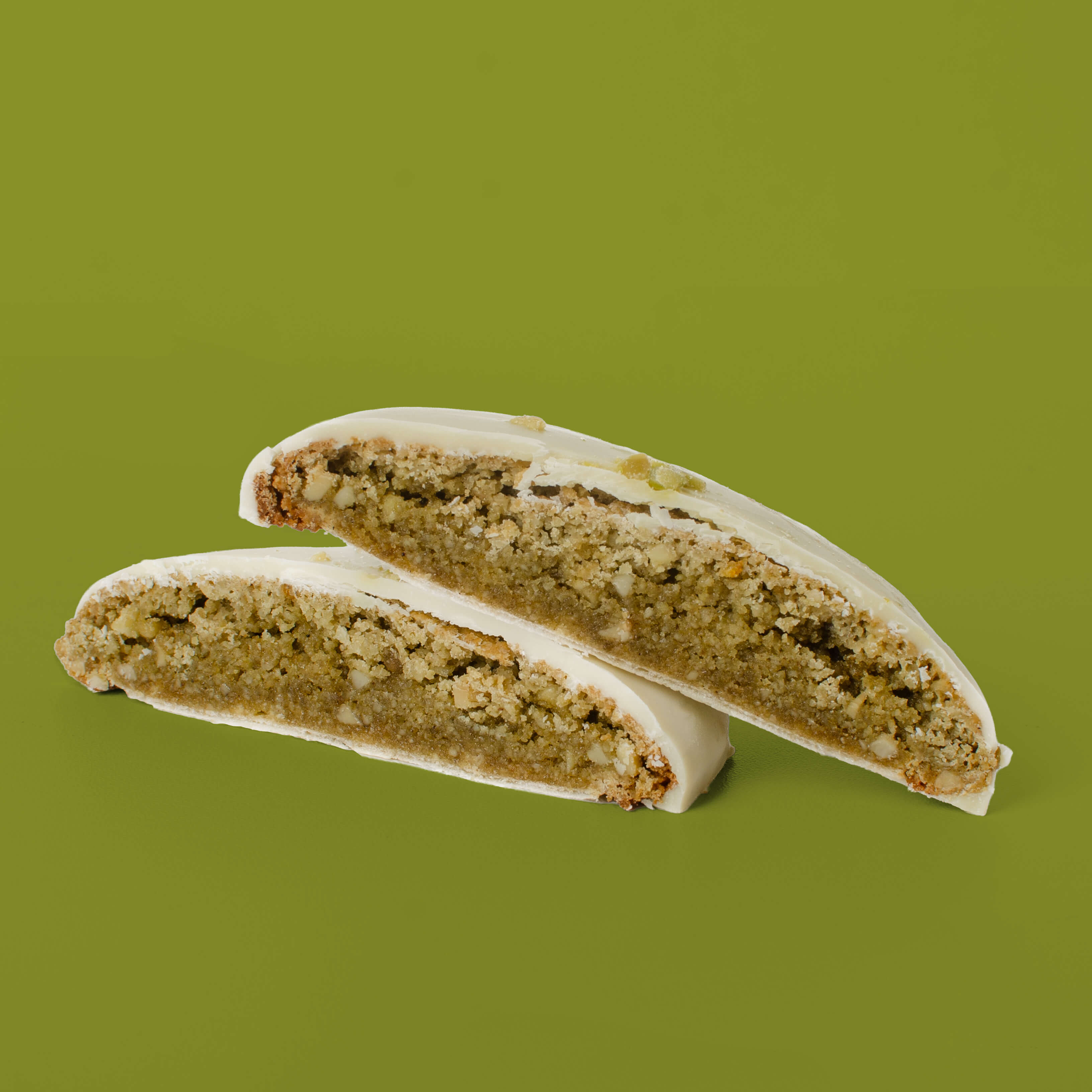 Lebkuchen weiße Schokolade-Pistazie