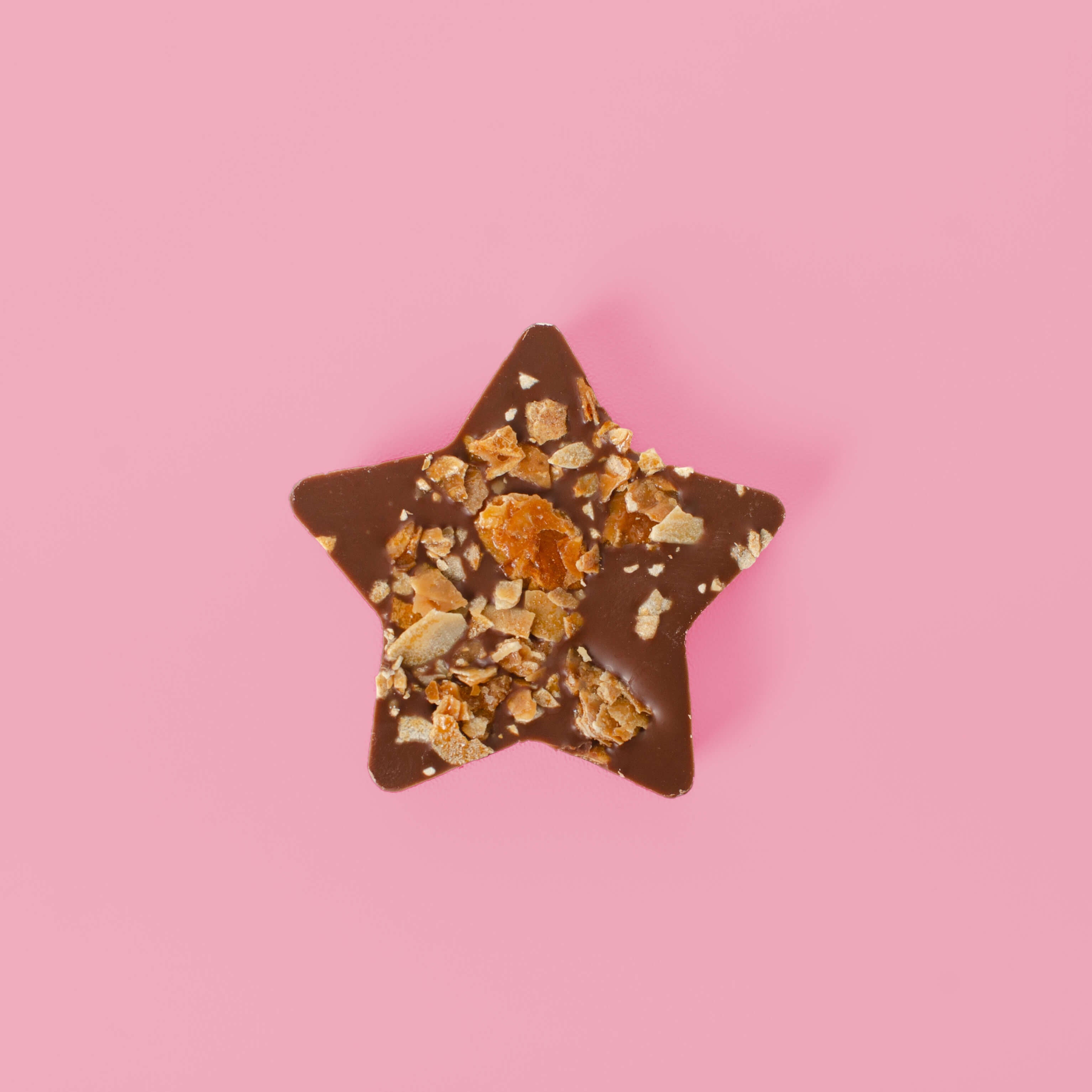 Kleiner Schokostern mit Honig Mandel Crunch